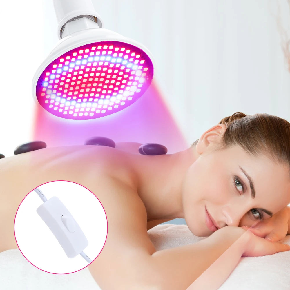 Bloovely - Lampada Terapia LED Rossa e Blu Anti-Age