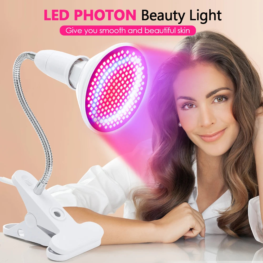Bloovely - Lampada Terapia LED Rossa e Blu Anti-Age